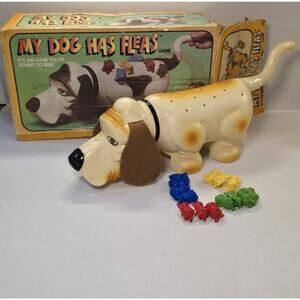 My Dog Has Fleas 1979 Basset Hound Kids Toddler Family‎ Game Box Near Complete